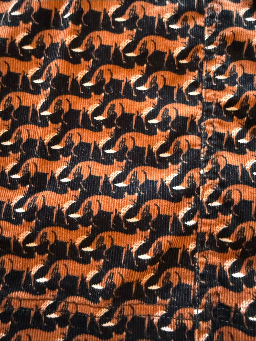 Boden corduroy fox print dress - Picture 5 of 14